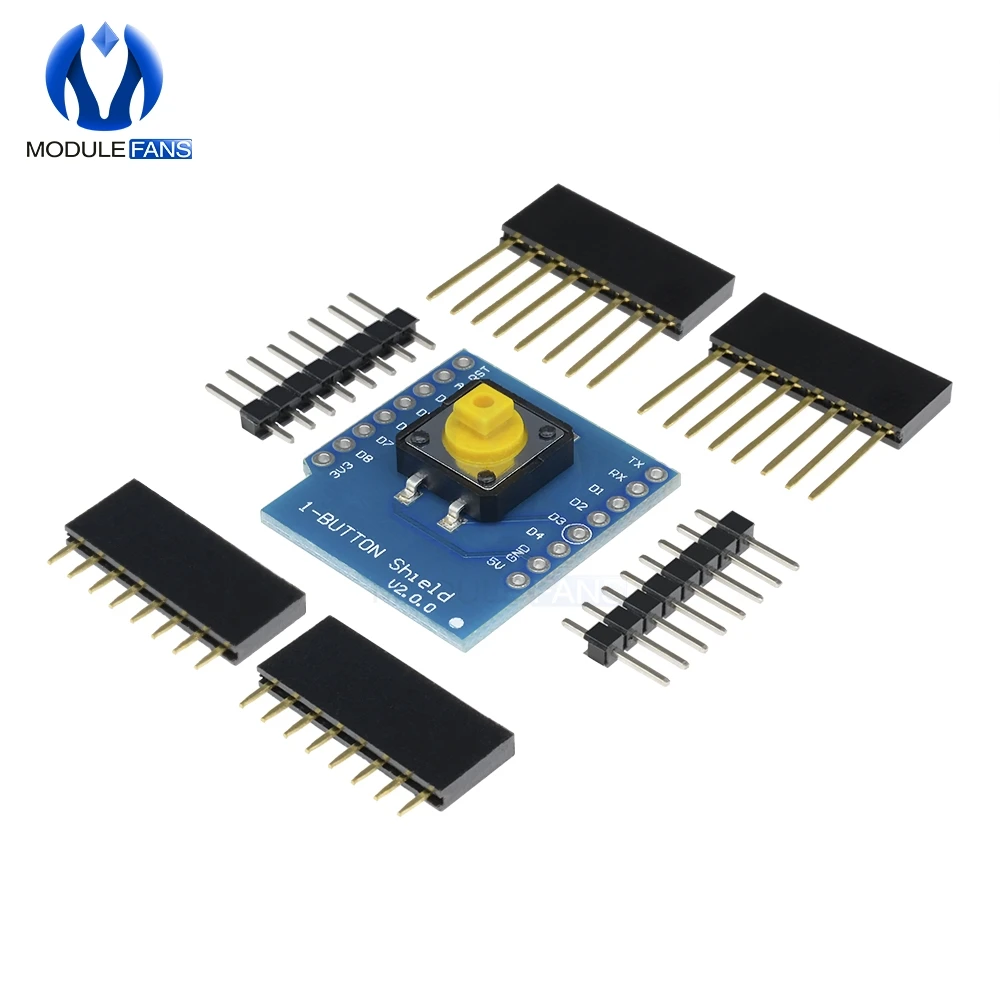 Для WeMos D1 Mini One Button Shield для миниатюрный кнопочный переключатель Board Module с