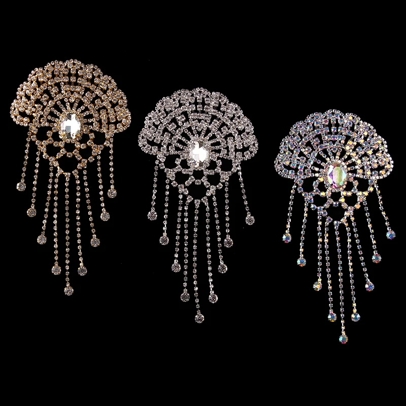 Cusack Tassel Crystal Rhinestones Applique for Wedding Dresses Garment Bags Hats Trimmings Sewing DIY Crafts Silver AB Gold
Cusack Tassel Crystal Rhinestones Applique for Wedding Dresses Garment Bags Hats Trimmings Sewing DIY Crafts Silver AB Gold