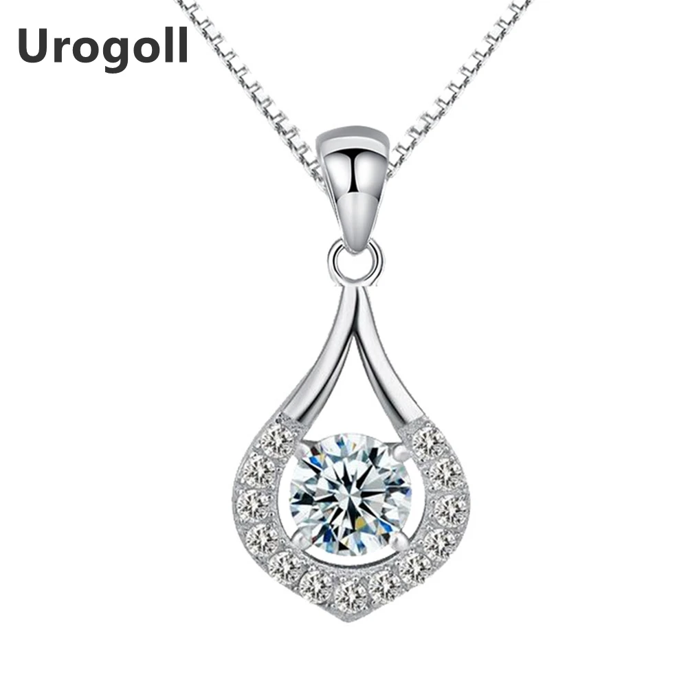 Genuine Fine Jewelry 925 Sterling Silver Pendant Necklaces For Women Party Jewelry AAA Zirconia Water Drop Pendant Necklace Gift
Genuine Fine Jewelry 925 Sterling Silver Pendant Necklaces For Women Party Jewelry AAA Zirconia Water Drop Pendant Necklace Gift