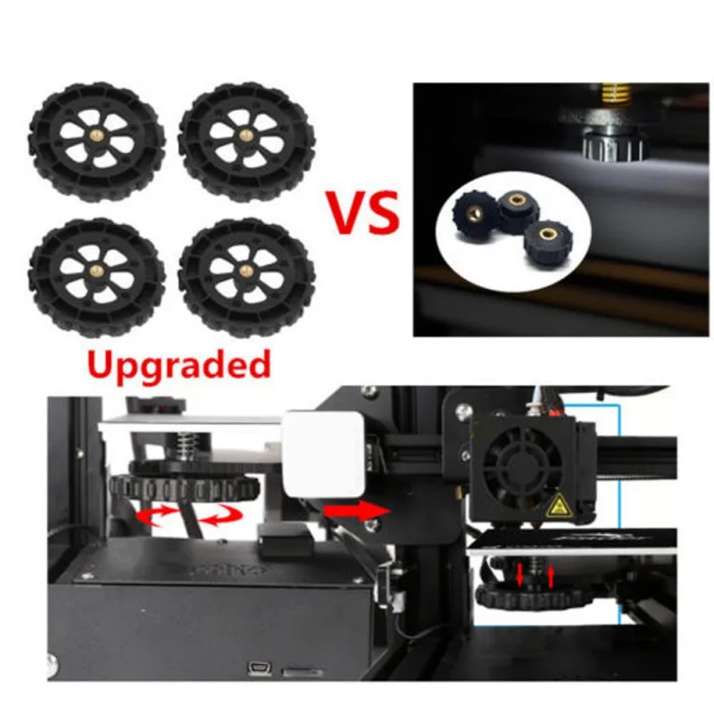 4pcs Upgraded Leveling Nut + 4pcs Hot Bed Spring for Creality 3D CR-10 CR-10S CR-10 Ender 3
4pcs Upgraded Leveling Nut + 4pcs Hot Bed Spring for Creality 3D CR-10 CR-10S CR-10 Ender 3