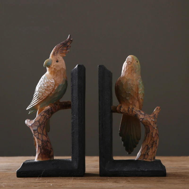 Northern European home sample plate house retro book room decoration product creative parrot bookcase
Northern European home sample plate house retro book room decoration product creative parrot bookcase