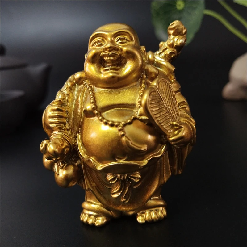 Golden Feng Shui Maitreya Laughing Buddha Statue Sculpture Ornament Garden Home Decoration Chinese Happy Buddha Statues Figurine
Golden Feng Shui Maitreya Laughing Buddha Statue Sculpture Ornament Garden Home Decoration Chinese Happy Buddha Statues Figurine