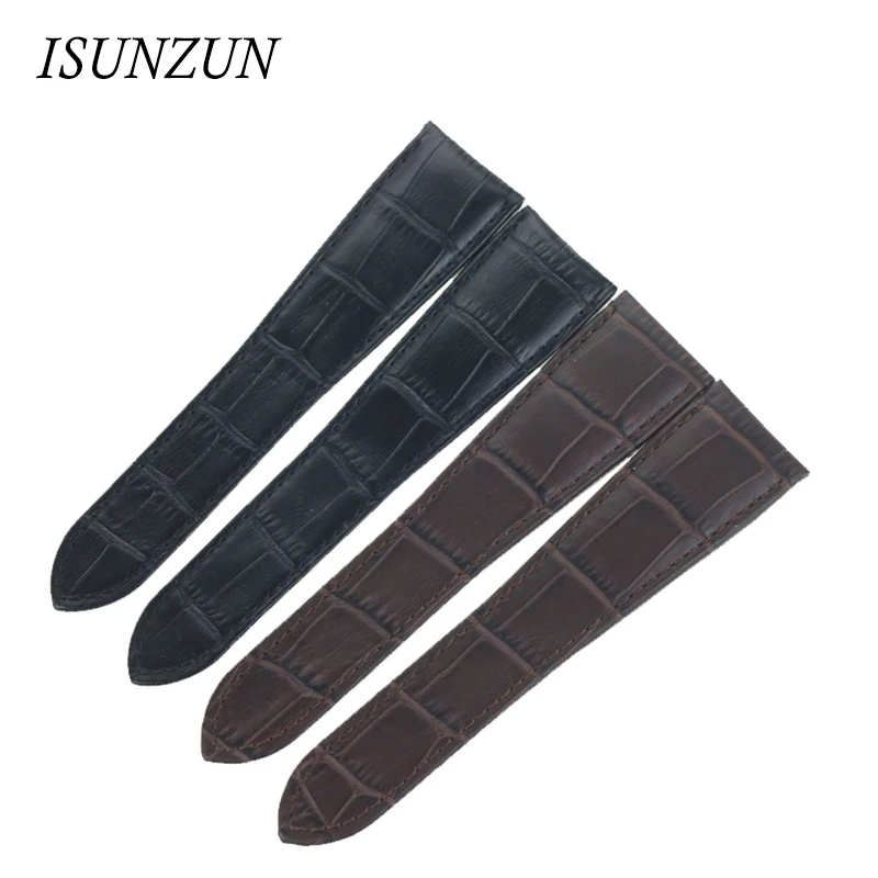 Часы isunzun Band для Cartier W7100037/W7100041 ремешок из натуральной кожи мужчин и женщин