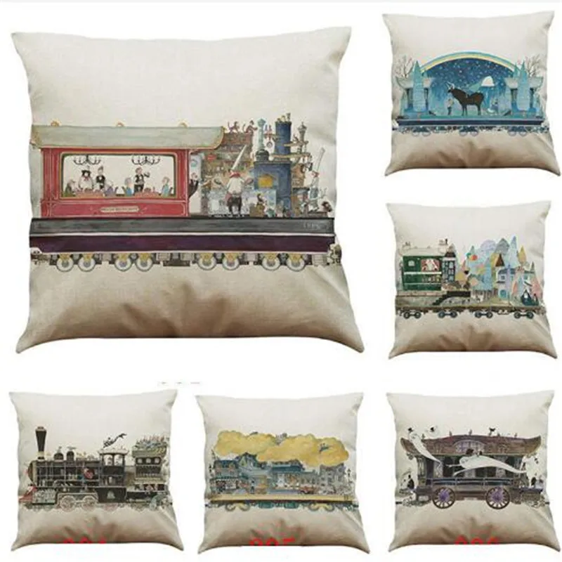 Retro train pattern Linen/cotton Throw Pillow Cushion Cover Seat Car Home Decoration Sofa Decor Decorative Pillowcase
Retro train pattern Linen/cotton Throw Pillow Cushion Cover Seat Car Home Decoration Sofa Decor Decorative Pillowcase