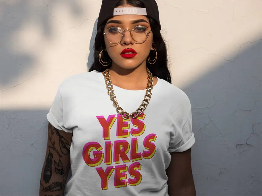 2019 Hot Yes Girls Yes Letters Printed Fashion Female Tshirts Summer Street Oversize Tops Tumblr Hip Hop Cotton T shirt Hispter
2019 Hot Yes Girls Yes Letters Printed Fashion Female Tshirts Summer Street Oversize Tops Tumblr Hip Hop Cotton T shirt Hispter