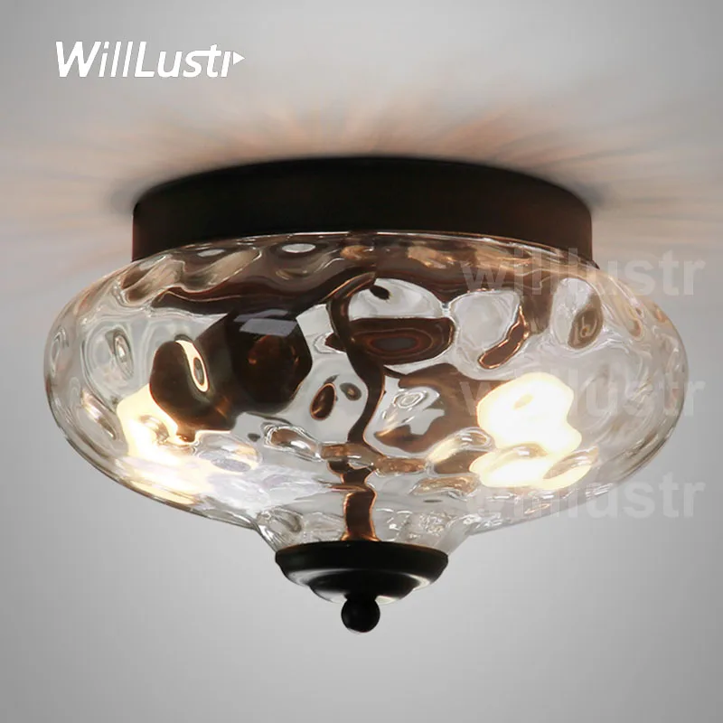 Современная стеклянная потолочная лампа willlustr прозрачный стеклянный светильник