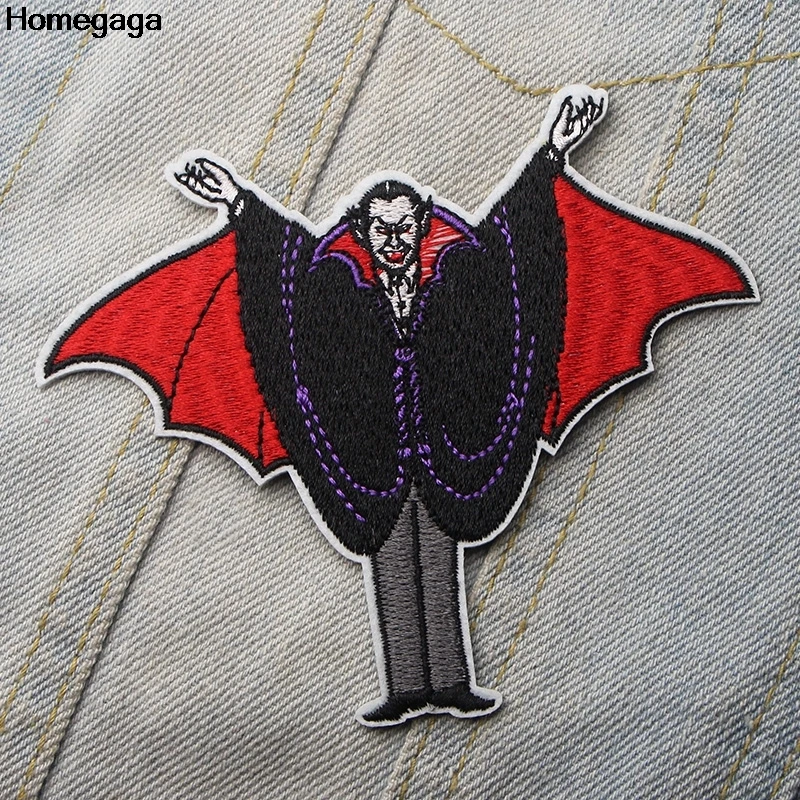 10 шт./лот Homegaga Dracula аппликация патчи утюгом на рубашку Сумка Одежда Кепка вышивка
