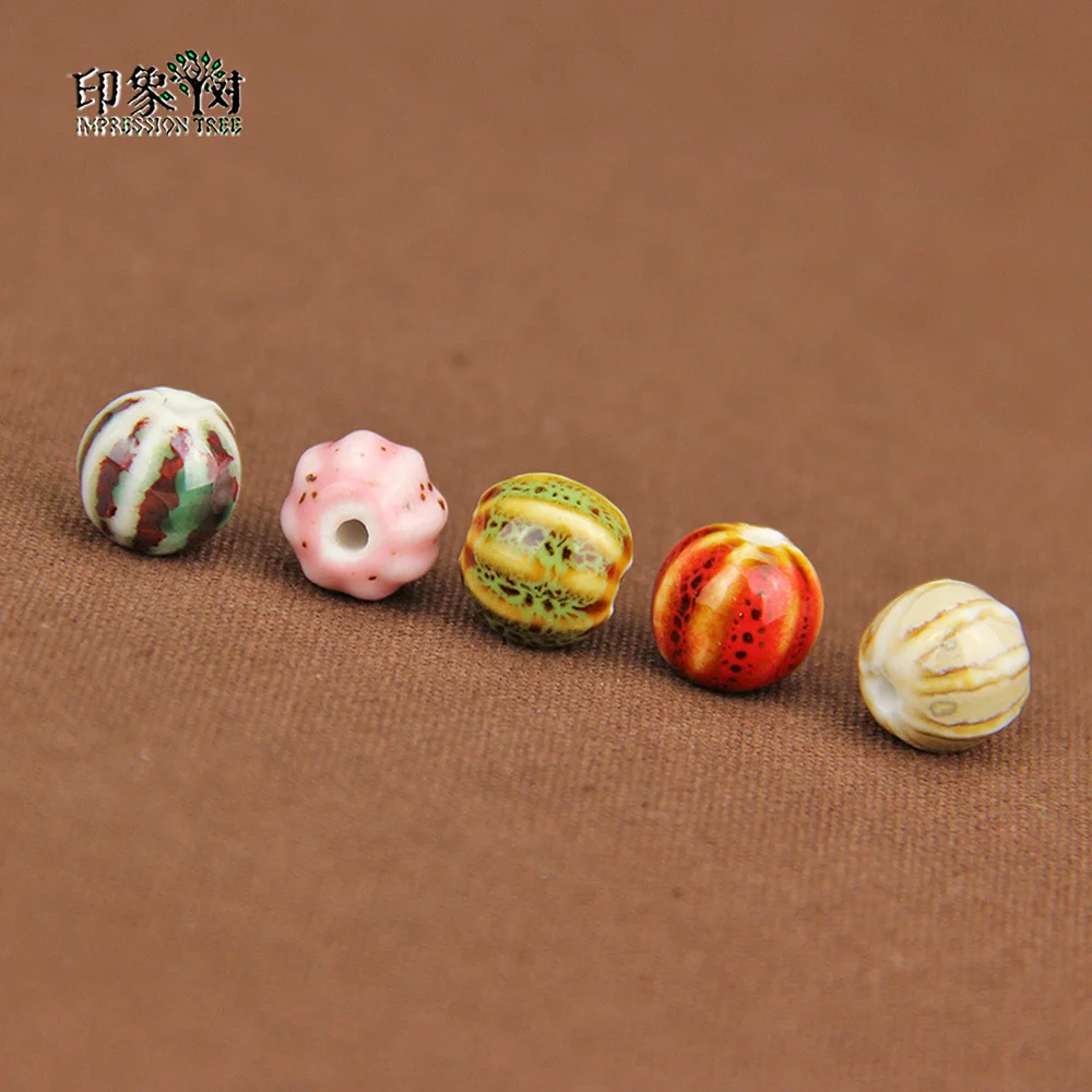 10Pcs/Lot 10mm Small Multilateral Pumpkin Round Ball Ceramic Beads Handmade For DIY Jewelry Bracelets Makings Supplies Wholsale
10Pcs/Lot 10mm Small Multilateral Pumpkin Round Ball Ceramic Beads Handmade For DIY Jewelry Bracelets Makings Supplies Wholsale