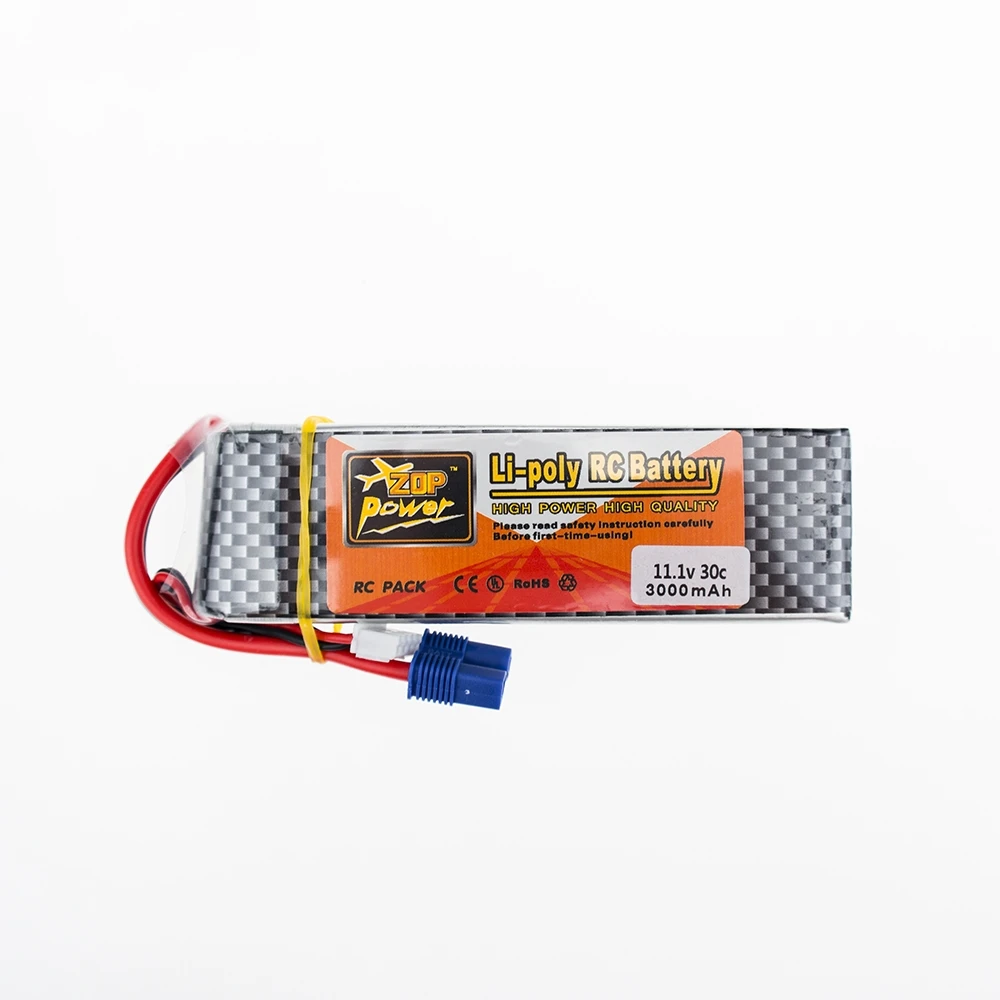 ZOP EC3/XT60/T штекер 11 1 V 3000mAh LiPo батарея 3S 30C для радиоуправляемого квадрокоптера дрона
