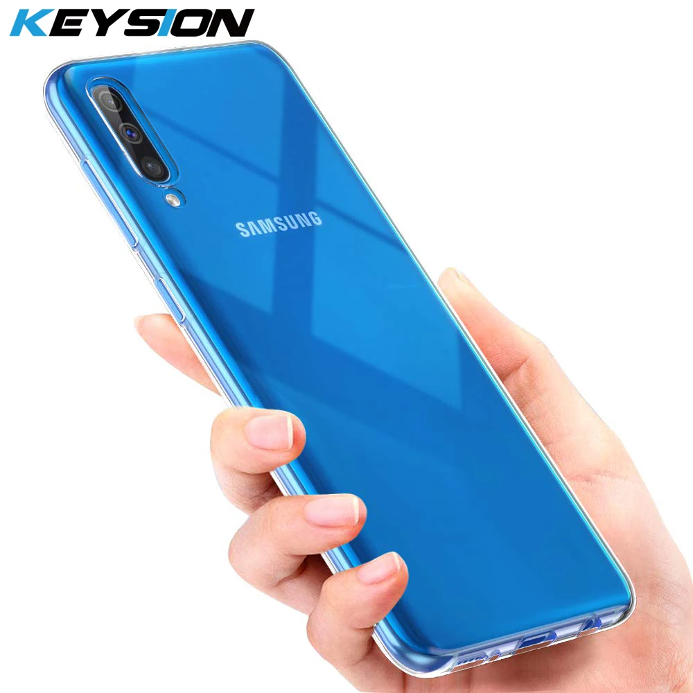 Чехол KEYSION для телефона Samsung Galaxy A50 A70 A40 A30 A20 A10 M10 M20 M30 Ультратонкий Прозрачный