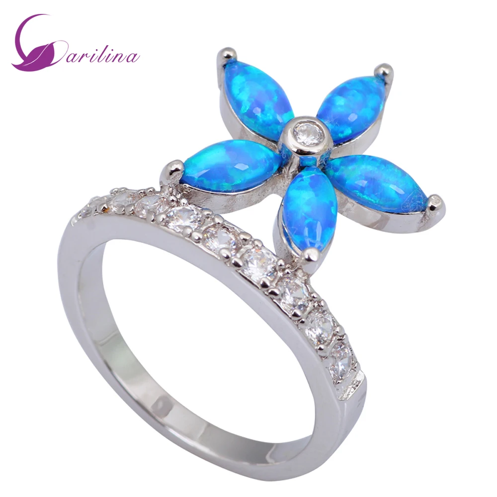 Garilina New Statement Party Jewelry Rings For Women Blue Fire Opal Ring Silver Color Jewelry Ring Size 5 6 7 8 9 R117
Garilina New Statement Party Jewelry Rings For Women Blue Fire Opal Ring Silver Color Jewelry Ring Size 5 6 7 8 9 R117