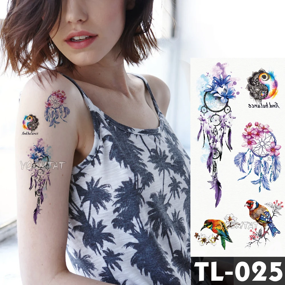 Dreamcatcher flower tattoos Bracelet Temporary Tattoo Stickers translated tattoos Girl Chest Arm Flash Fake Tattoo Women Waist
Dreamcatcher flower tattoos Bracelet Temporary Tattoo Stickers translated tattoos Girl Chest Arm Flash Fake Tattoo Women Waist