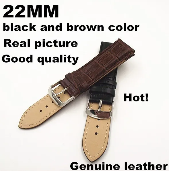 1pcs High quality 22MM genuine leather Watch band watch strap black and brown colors available-3253
1pcs High quality 22MM genuine leather Watch band watch strap black and brown colors available-3253