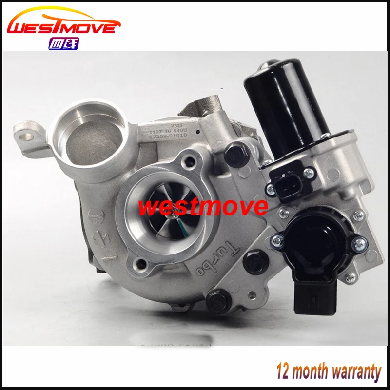 Двойной турбо RHV4 17208 51010 51011 VB23 VB37 Турбокомпрессор для Toyota 200 серии Land cruiser C Rail 508F (NO2)