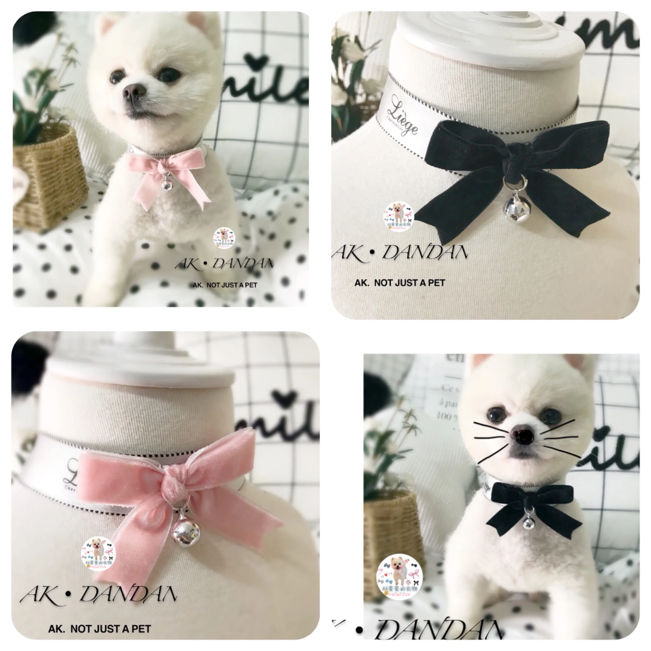 Dog and cat handmade jewelry lovers letters Korea velvet bow Pet bells collar necklace fashion and personality
Dog and cat handmade jewelry lovers letters Korea velvet bow Pet bells collar necklace fashion and personality