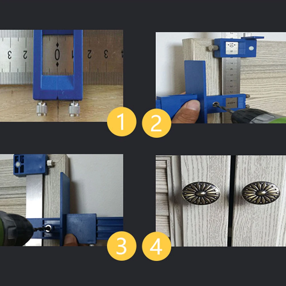 Detachable Hole Punch Locator Tool Multi-function Adjustable Drilling Dowelling Hole Saw For Cabinet Hardware Wood Drilling
Detachable Hole Punch Locator Tool Multi-function Adjustable Drilling Dowelling Hole Saw For Cabinet Hardware Wood Drilling