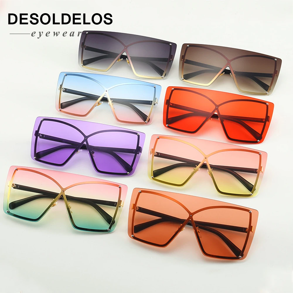 Pink Yellow Square Sunglasses For Women Double Color One Pieces Flat Sun Glasses Men Alloy Rimless Eyewear 2019 Brand Shades
Pink Yellow Square Sunglasses For Women Double Color One Pieces Flat Sun Glasses Men Alloy Rimless Eyewear 2019 Brand Shades