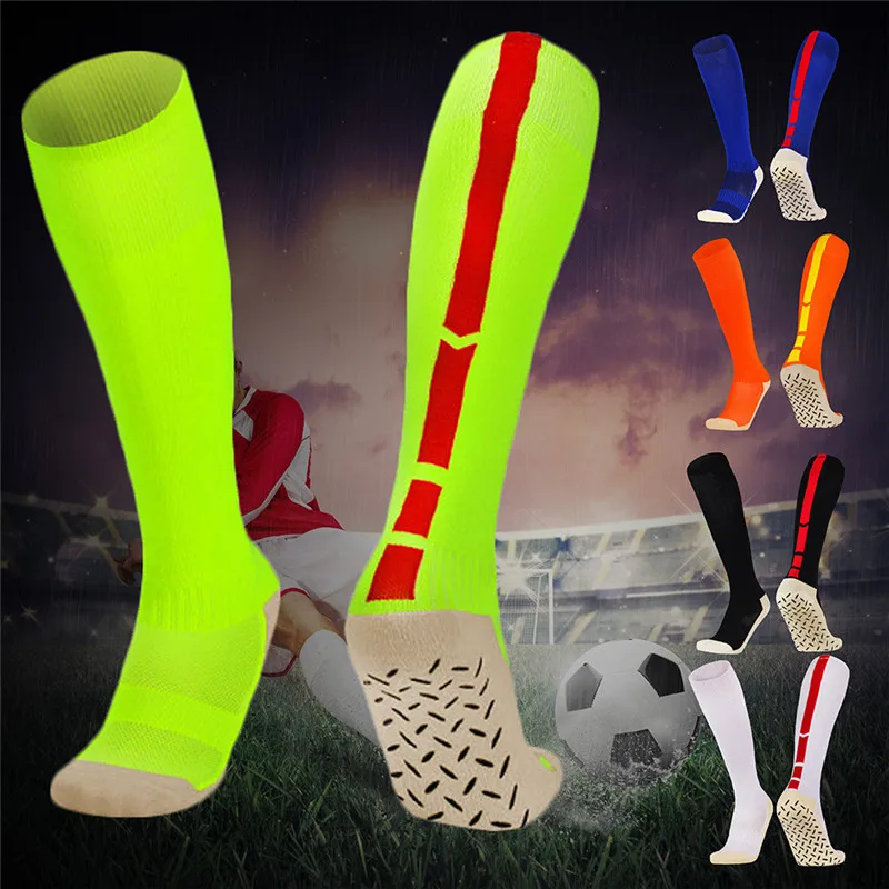 Взрослые мужские футбольные носки Нескользящая спортивная футбольная длинная