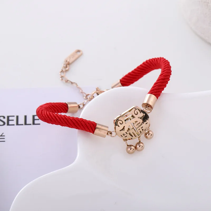 Ethnic Lucky Lock bell bracelets for women accessaries femme pulseira, retro red rope bracelet charm stainless steel jewelry
Ethnic Lucky Lock bell bracelets for women accessaries femme pulseira, retro red rope bracelet charm stainless steel jewelry