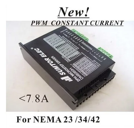 Драйвер шагового двигателя DM8060H для NEMA 17 23 34, 256 А, питание постоянного/переменного тока, деление
Драйвер шагового двигателя DM8060H для NEMA 17 23 34, 256 А, питание постоянного/переменного тока, деление