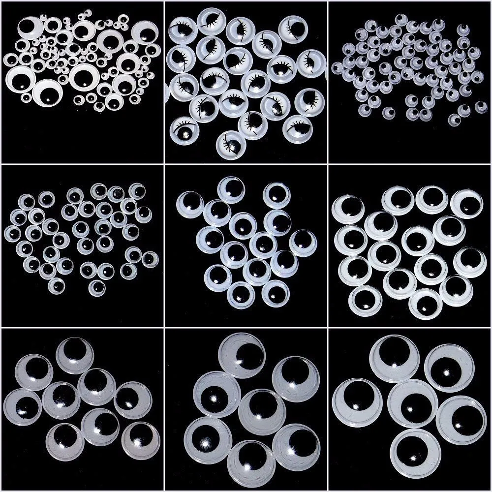 1000pcs/Lot Mixed Sizes 5, 7, 10, 12, 15, 18, 20mm Plastic Movable Wiggly Eyes/Googly Eyes craft activity kit Embellishments
1000pcs/Lot Mixed Sizes 5, 7, 10, 12, 15, 18, 20mm Plastic Movable Wiggly Eyes/Googly Eyes craft activity kit Embellishments