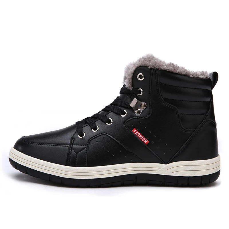 Winter men's snow boots outdoor sports workers plus velvet warm high-top sneakers large size 39-48 | Спорт и развлечения