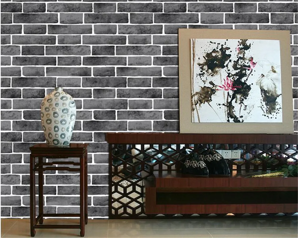Beibehang Blue brick white brick red black brick wallpaper living room bedroom wall mural clothing store brick 3d wallpaper roll
Beibehang Blue brick white brick red black brick wallpaper living room bedroom wall mural clothing store brick 3d wallpaper roll