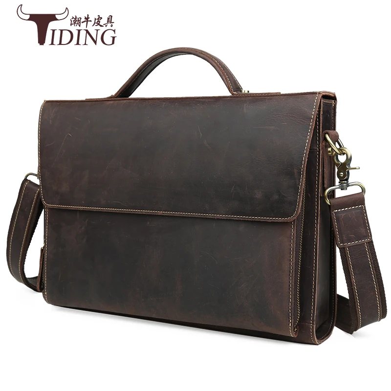 men briefcases handbag genuine leather bag crazy horse laptop vintagee business man dress shoulder messenger file bags
men briefcases handbag genuine leather bag crazy horse laptop vintagee business man dress shoulder messenger file bags