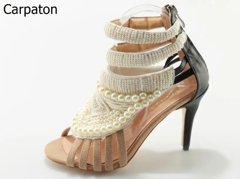 Dress Autumn/Spring Solid White Party Women Shoes Ankle Sandal Boots String Bead Peep Toe Side Zipper Thin High Heels Free Ship
Dress Autumn/Spring Solid White Party Women Shoes Ankle Sandal Boots String Bead Peep Toe Side Zipper Thin High Heels Free Ship