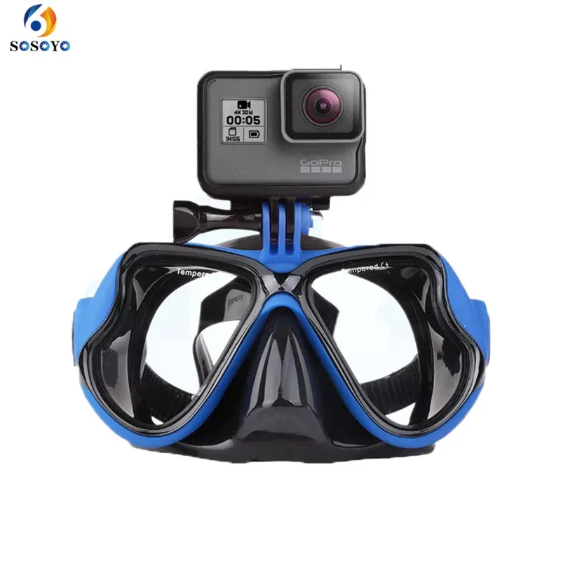 Маска для подводного плавания плавательные очки GoPro 8 7 6 5 4 3 SJCAM Спортивная камера