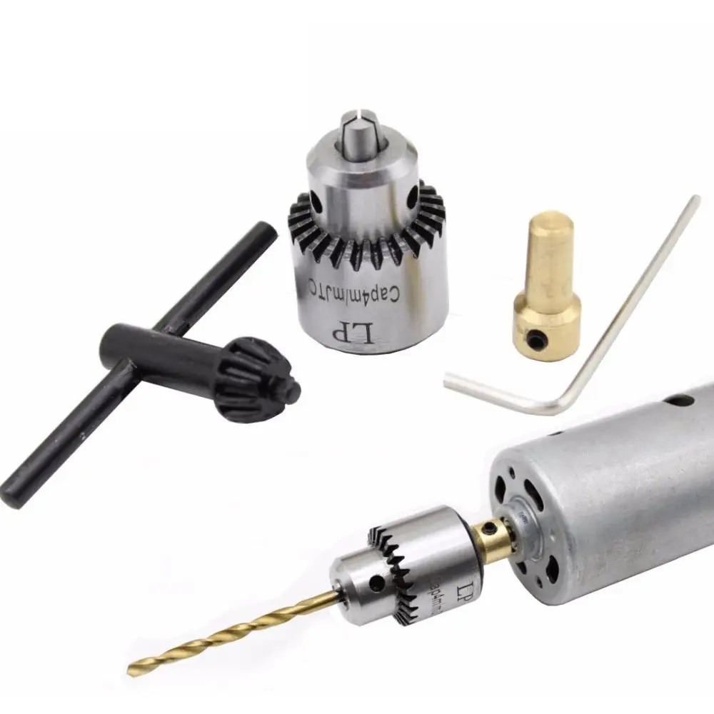 Hot Sale Drill Chucks Clamping 0.3-4mm JT0 Taper Mounted Drill Chuck With Chuck Key 3.17mm Brass Mini Electric Motor Shaft
Hot Sale Drill Chucks Clamping 0.3-4mm JT0 Taper Mounted Drill Chuck With Chuck Key 3.17mm Brass Mini Electric Motor Shaft