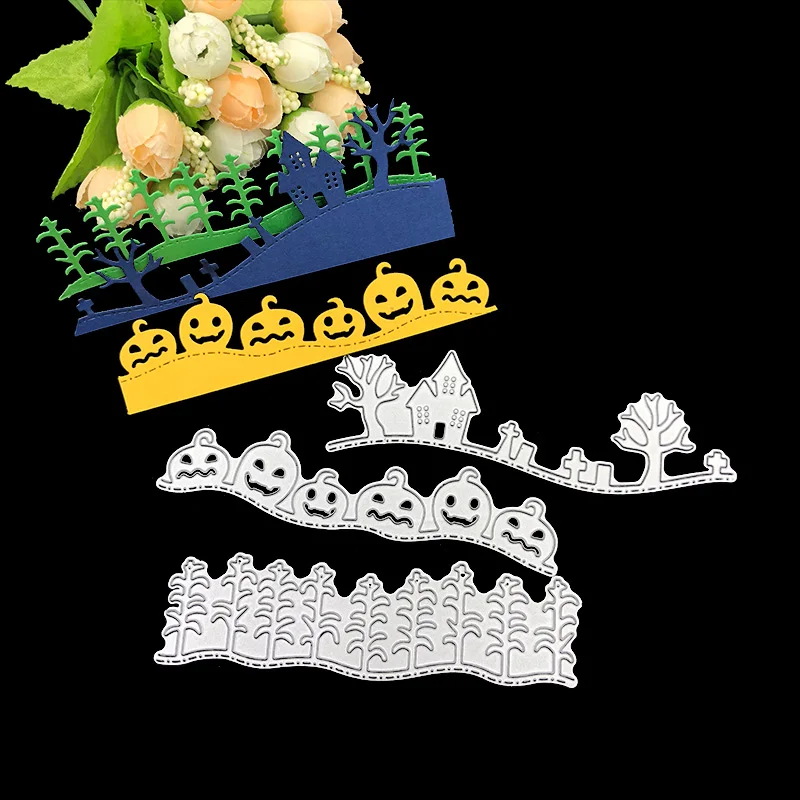 Julyarts Dies Scrapbooking Carbon Steel Cutting Dies 3pcs/set Pumpkin Lantern Halloween Tree Castle Cards Paper Punch Knife
Julyarts Dies Scrapbooking Carbon Steel Cutting Dies 3pcs/set Pumpkin Lantern Halloween Tree Castle Cards Paper Punch Knife