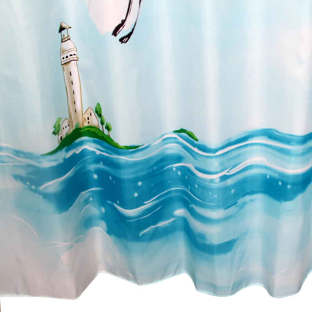 Happy Tree Polyester Seagull Waterproof Shower Curtain Thicken Fabric Bathroom Curtain Blue Sea Bath Curtain Size 180x180cm
Happy Tree Polyester Seagull Waterproof Shower Curtain Thicken Fabric Bathroom Curtain Blue Sea Bath Curtain Size 180x180cm