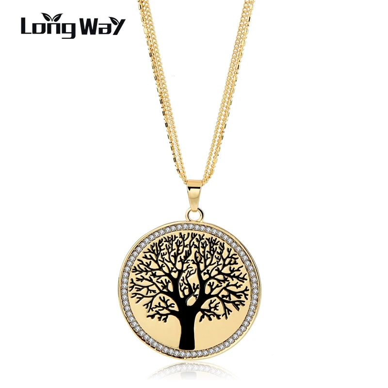LongWay 2019 New Design Necklace for Women Long Necklace Gold Color Black Tree of life Chain Necklace Pendant Necklace SNE170101
LongWay 2019 New Design Necklace for Women Long Necklace Gold Color Black Tree of life Chain Necklace Pendant Necklace SNE170101