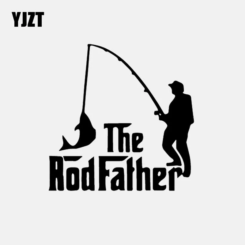 YJZT 12.9CM*13CM Vinyl Decal The RodFather fishing Car Sticker Art Black/Silver C24-0476
YJZT 12.9CM*13CM Vinyl Decal The RodFather fishing Car Sticker Art Black/Silver C24-0476