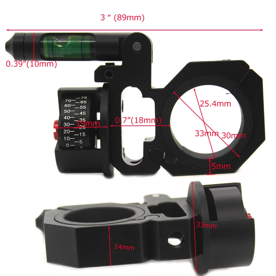 Scope Mount Rings for Optical Scope Sight -SP01A Hunting Scope Ring 2020 Angle Indicator Bubble Level Fit 25.4mm/30mm
Scope Mount Rings for Optical Scope Sight -SP01A Hunting Scope Ring 2020 Angle Indicator Bubble Level Fit 25.4mm/30mm