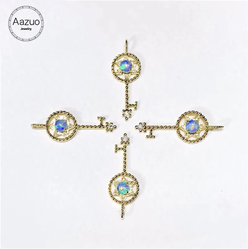 Aazuo 18K Yellow Gold Opal Necklace Lovly HeKey Natual Blue Opal Pendant for Women Engagement Wedding Link Chain Christmas Gift
Aazuo 18K Yellow Gold Opal Necklace Lovly HeKey Natual Blue Opal Pendant for Women Engagement Wedding Link Chain Christmas Gift
