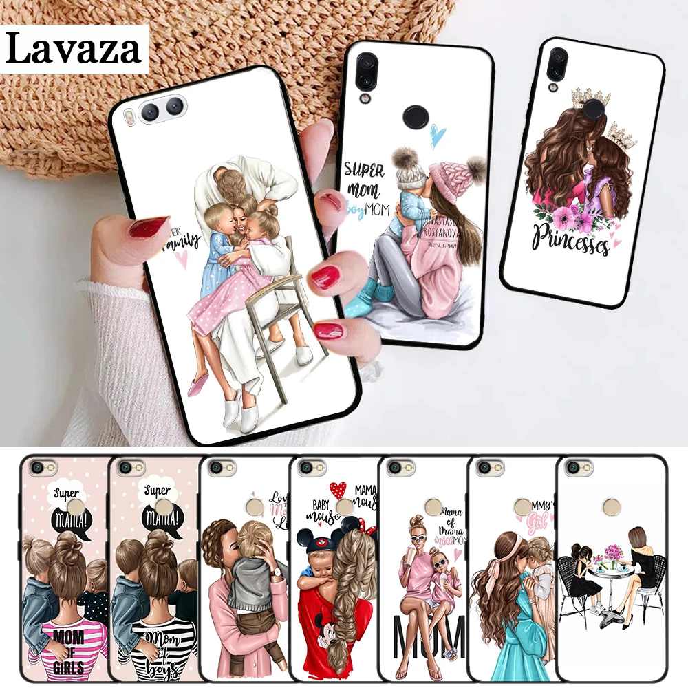 Роскошный силиконовый чехол для мамы и ребенка Lavaza Xiaomi Redmi 4A 4X 5 5A 6 6A 7 7A 8 8A K20 Pro Plus S2