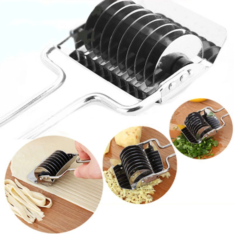 Stainless Steel Manual Pasta Non-slip Handle Cutter Pressing Machine Noodle Cut Shallot Cutter Spaetzle Pastry Tool For Kitchen
Stainless Steel Manual Pasta Non-slip Handle Cutter Pressing Machine Noodle Cut Shallot Cutter Spaetzle Pastry Tool For Kitchen