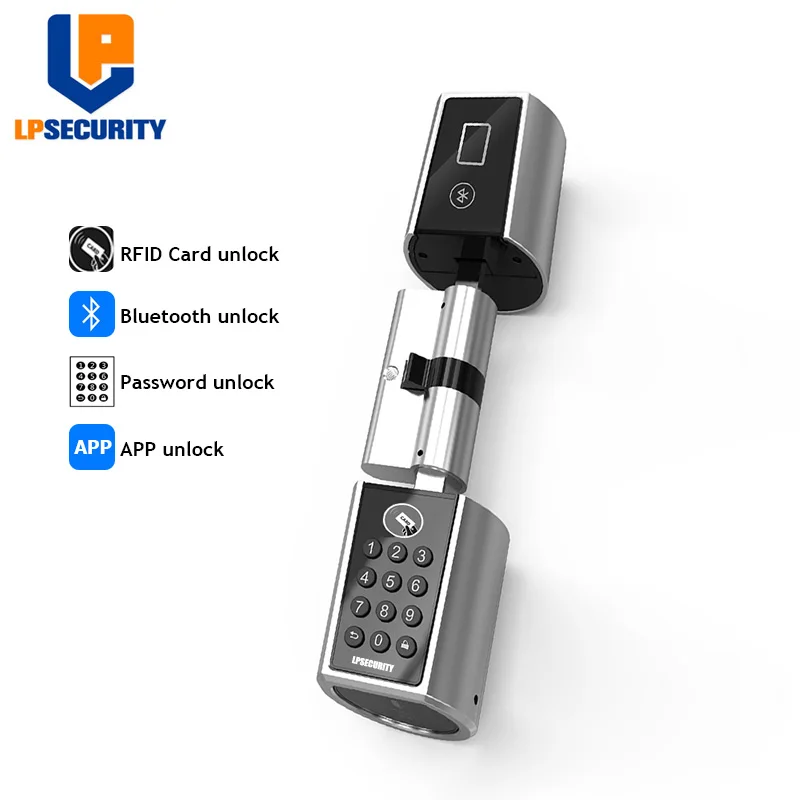 LPSECURITY прочный умный механический замок замена преобразования цилиндр Пароль