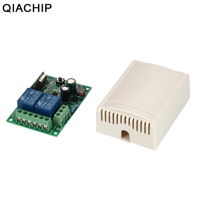QIACHIP 433Mhz Universal Wireless Remote Control Switch AC 85V 110V 220V 2CH Relay Receiver Learning Code Light Motor Module DIY
QIACHIP 433Mhz Universal Wireless Remote Control Switch AC 85V 110V 220V 2CH Relay Receiver Learning Code Light Motor Module DIY