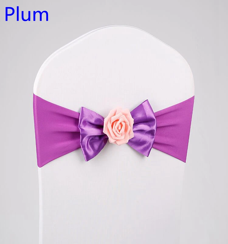 Plum Colour Chair Sash With Butterly Bow Tie Rose Ball Decor Chair Cover Spandex Band Lycra Sash Party Wedding Decoration
Plum Colour Chair Sash With Butterly Bow Tie Rose Ball Decor Chair Cover Spandex Band Lycra Sash Party Wedding Decoration