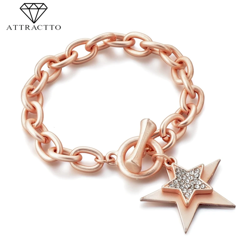 ATTRACTTO Fashion Charm Star Bracelets&Bangles For Women Crystal Jewelry Bracelets Stainless Steel Pulseira Feminina SBR190058
ATTRACTTO Fashion Charm Star Bracelets&Bangles For Women Crystal Jewelry Bracelets Stainless Steel Pulseira Feminina SBR190058