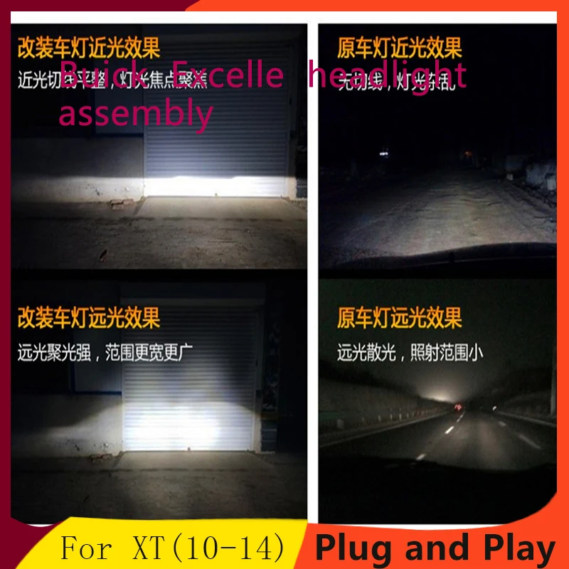 car Styling Head lamp for Buick Excelle XT 2010-2014 LED Headlight DRL H7/D2H HID Xenon bi xenon lens
car Styling Head lamp for Buick Excelle XT 2010-2014 LED Headlight DRL H7/D2H HID Xenon bi xenon lens