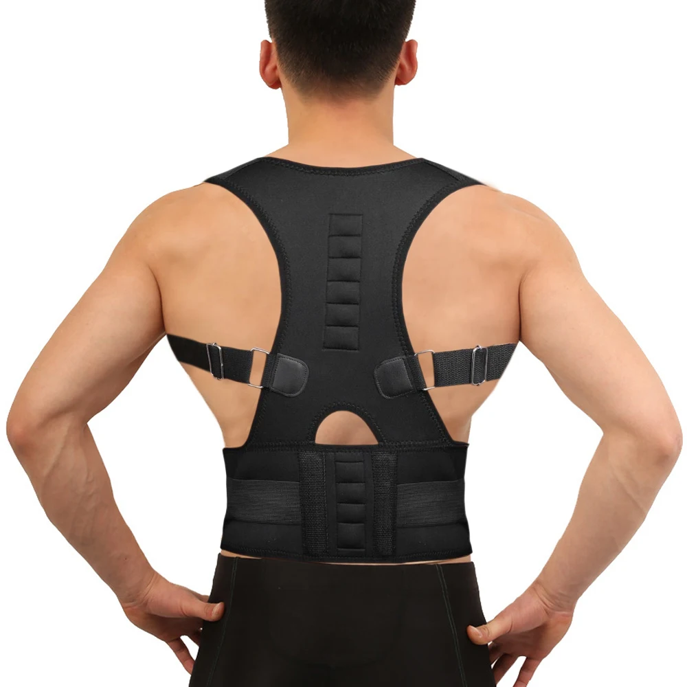 Neoprene Magnetic Back Brace Posture Corrector Belt For Men Women Back Straightener Shoulder Belt Corrector Posture Corset
Neoprene Magnetic Back Brace Posture Corrector Belt For Men Women Back Straightener Shoulder Belt Corrector Posture Corset