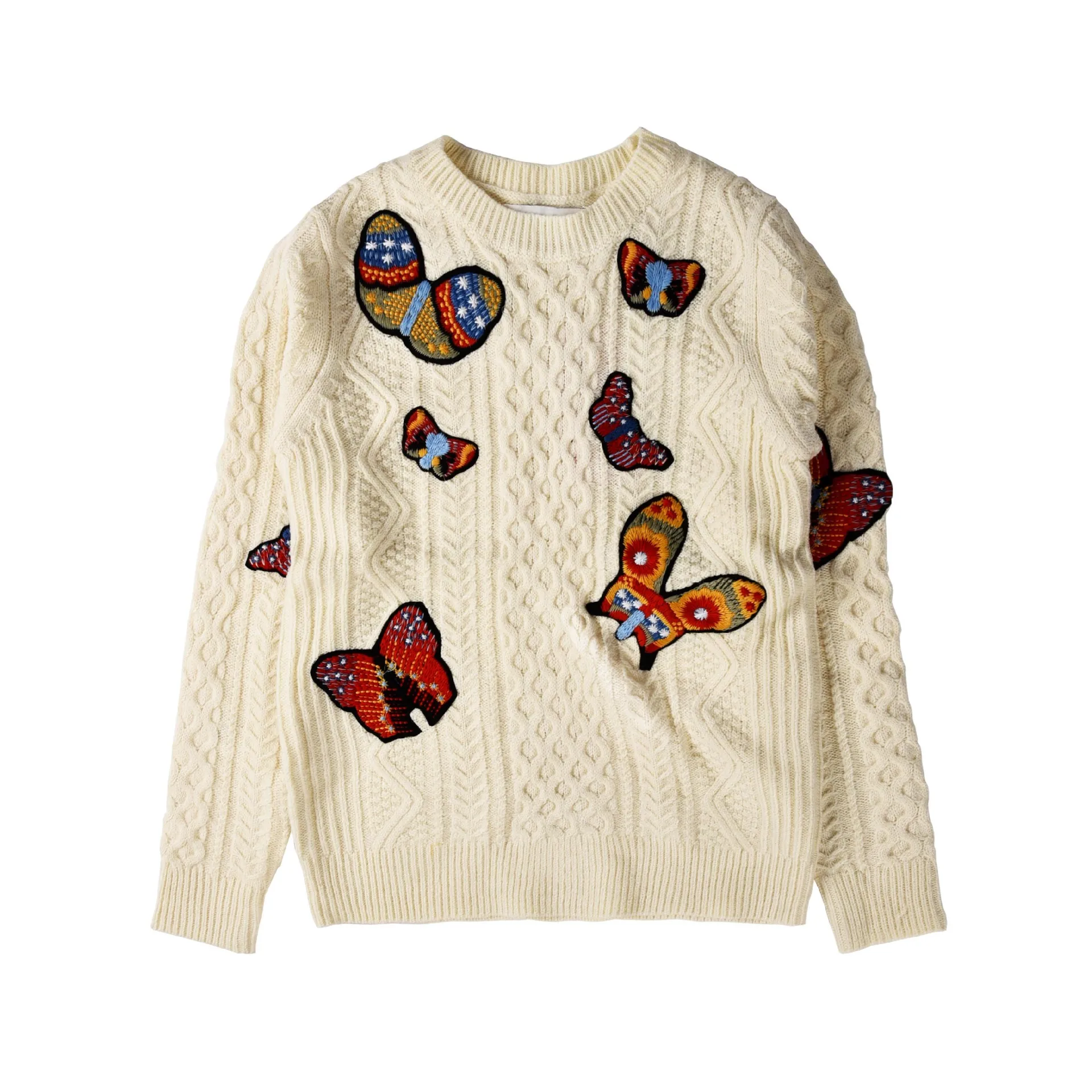 New with high end custom heavy industry Butterfly Embroidery knitted sweater female self cultivation
New with high end custom heavy industry Butterfly Embroidery knitted sweater female self cultivation