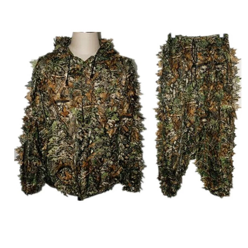 Hunting Clothing Ghillie Ghillie Suit Set 3D Camo Bionic Leaf Camouflage Jungle Woodland Birdwatching Poncho Manteau Durable
Hunting Clothing Ghillie Ghillie Suit Set 3D Camo Bionic Leaf Camouflage Jungle Woodland Birdwatching Poncho Manteau Durable