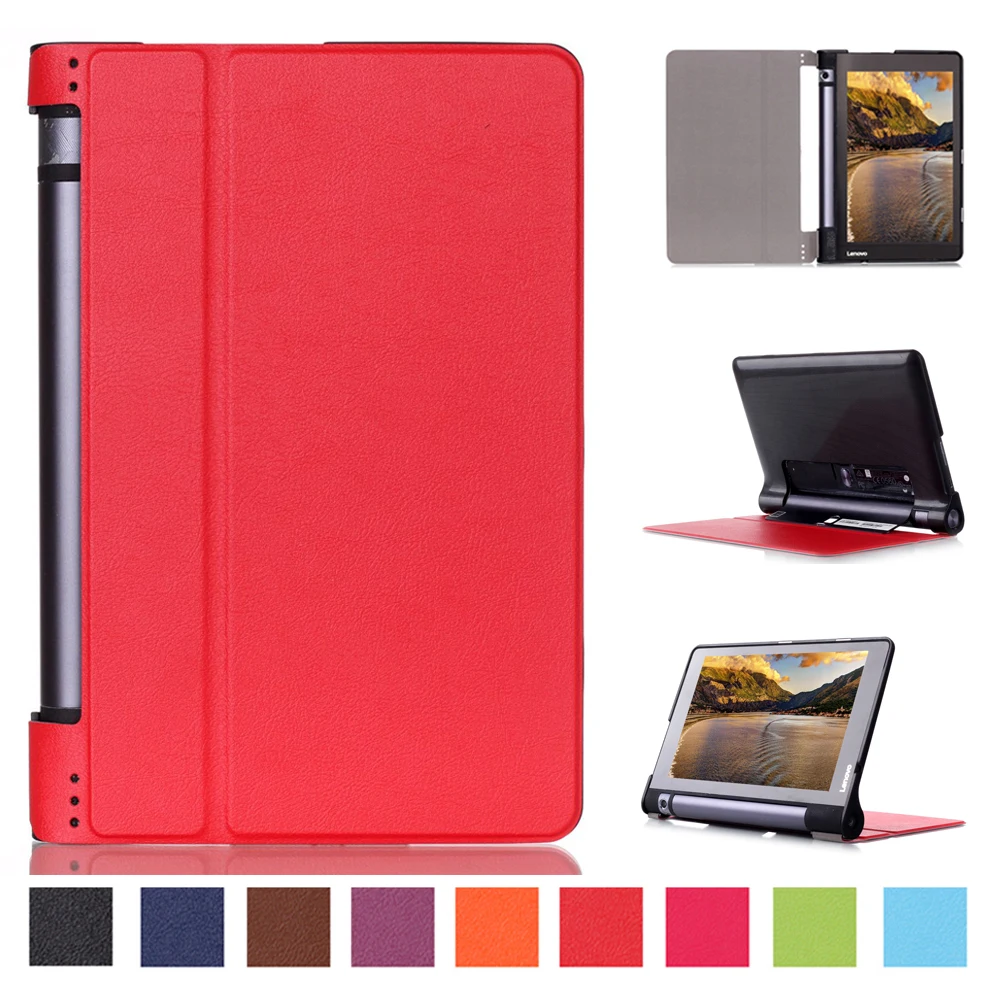 Ультратонкий чехол для 2015 lenovo Yoga tab 3 8 &quot850F tablet smart PU кожаный с подставкой|leather macbook