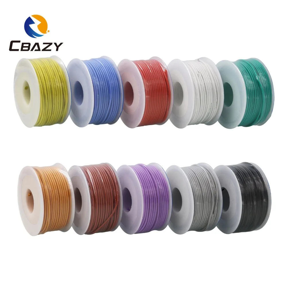 CBAZY Silicone 28AWG 40M Flexible Silicone Wire RC Cable Square Model Airplane Electrical Wire Cable 10 colors for choo
CBAZY Silicone 28AWG 40M Flexible Silicone Wire RC Cable Square Model Airplane Electrical Wire Cable 10 colors for choo