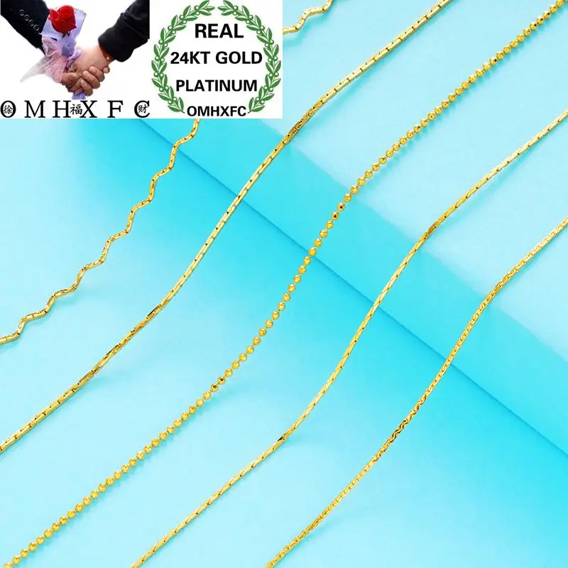 OMHXFC Wholesale European Fashion Woman Female Party Wedding Gift Long 45cm Wave Beads Real 24KT Gold Chain Necklace NL89
OMHXFC Wholesale European Fashion Woman Female Party Wedding Gift Long 45cm Wave Beads Real 24KT Gold Chain Necklace NL89
